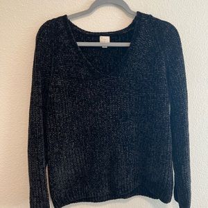 Target A New Day Chenille Black Sweater